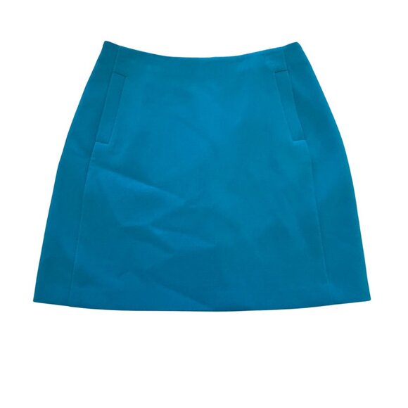 Banana Republic Womens Blue Pencil Skirt Size 6 Rear Zip Polyester/Spandex Blend - Picture 1 of 12